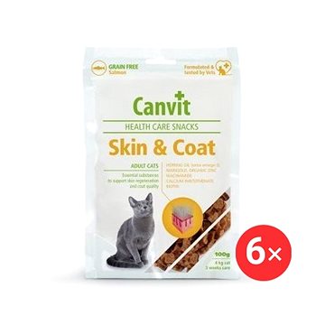 Canvit Snacks CAT Skin &amp;amp; Coat 6× 100 g