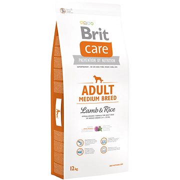 Brit Care adult medium breed lamb & rice 12 kg - Granuly pre psov