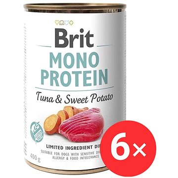Brit Mono Protein Tuna &amp; Sweet Potato 6× 400 g
