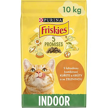 Friskies Indoor granuly pre mačky kura, zelenina 10 kg