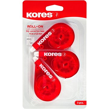 KORES Roll on 15 m × 4,2 mm – balenie 3 ks