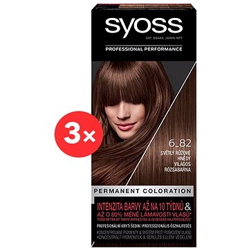 ببساطة حلف استدعاء  SYOSS Color 6-82 Light Pink-Brown 3 × 50ml - Hair Dye | alza.sk