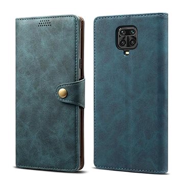 Lenuo Leather pre Xiaomi Redmi Note 9 Pro/ Note 9S, modré - Puzdro na mobil