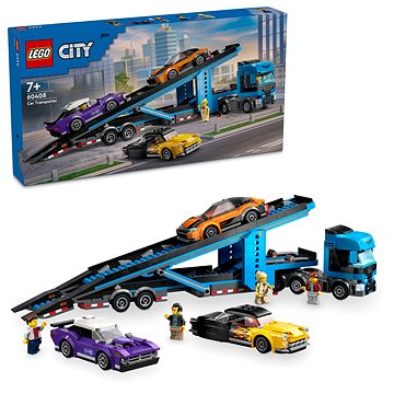 LEGO® City 60408 Kamión na prepravu áut so športiakmi