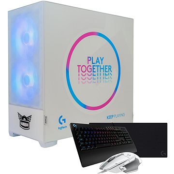 AlzaPC GameBox Prime Logitech Edice - i5 / RTX4060Ti / White + Logitech G CORE herní set