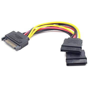 Gembird Cableexpert SATA napájací na 2x SATA, rozdvojka, 0,15 - Napájací kábel