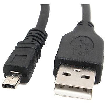 OEM USB A-MINI 8-pin 1.8 m čierny