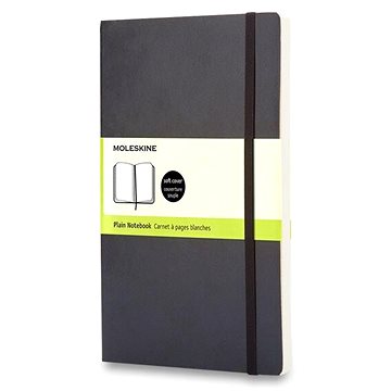 Moleskine S, mäkké dosky, čistý, čierny