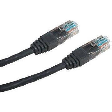 Datacom CAT5E UTP čierny 0,25 m - Sieťový kábel
