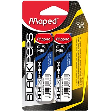 MAPED do mikroceruzky HB 0,5 mm v škatuľke – 2×12 túh v balení