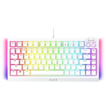 Razer BlackWidow V4 75 % – White Ed. – US Layout