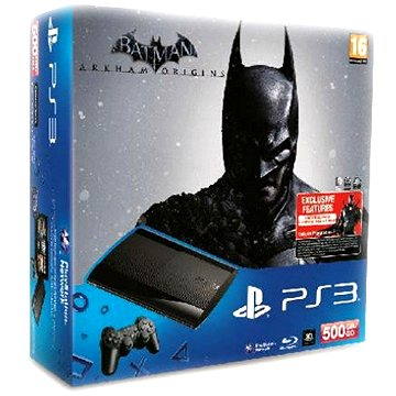 Sony PlayStation 3 Slim 500 GB New + Batman: Arkham Origins - Game Console  