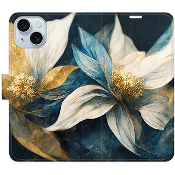 iSaprio Gold Flowers na iPhone 15