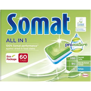 Somat All in 1 ProNature ekologické tablety do umývačky 60 ks - Ekologické tablety do umývačky