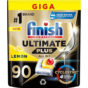 Finish Ultimate Plus All in 1 Lemon, 90 ks