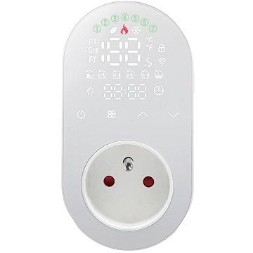 MOES Smart Plug + Thermostat, WiFi, White