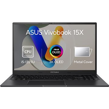 ASUS Vivobook 15X OLED K3504VA-OLED513W Indie Black kovový