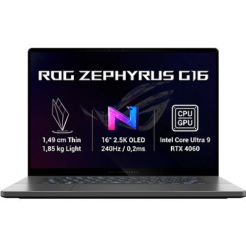 ASUS ROG Zephyrus G16 GU605MV-NEBULA082W Eclipse Gray kovový