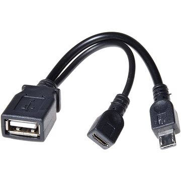 PremiumCord USB A/ female + Micro USB/ female - Redukcia