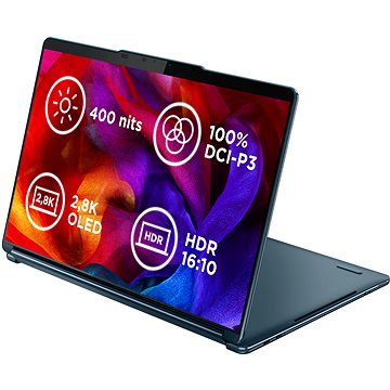 Lenovo Yoga Book 9 13IMU9 Tidal Teal celokovový + myš Lenovo 600 Bluetooth Silent Mouse + Folio Stan