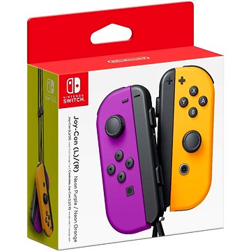 Nintendo Switch Joy-Con ovládače Neon Purple/Neon Orange