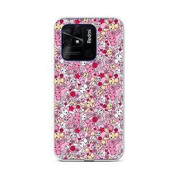 TopQ Kryt Xiaomi Redmi 10C Pink Bunnies 76073