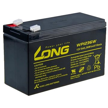 Long 12 V 9 Ah olovený akumulátor HighRate F2 (WP1236W)