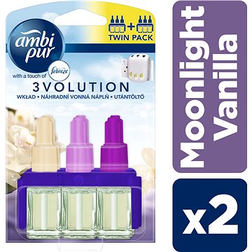 AMBI PUR 3Volution Moonlight Vanilla, vonná náplň do odparovača, 2 x 20 ml