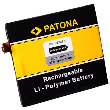 PATONA pre LG Nexus 5 D820 2300 mAh 3,8 V Li-pol BL-T9