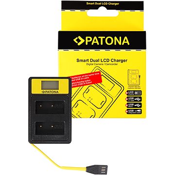 PATONA pre Dual Fuji NP-W126 s LCD, USB