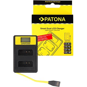 PATONA pre Dual Canon LP-E12 s LCD, USB