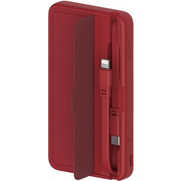 Eloop E57 10000 mAh with Lightning and USB-C Cables Red