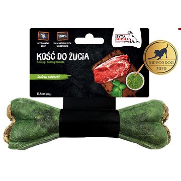 Syta micha Kosť pre svieži dych s mätou a zeleným čajom 13,5 cm