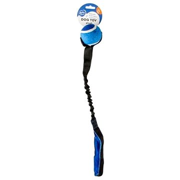DUVO+ Preťahovadlo s tenisovou loptičkou 55 × 8 × 6 cm modré