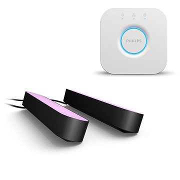 Philips Hue White and Color Ambiance Play Double pack + Philips Hue Bridge