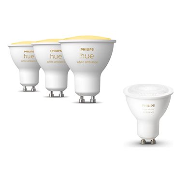 Philips HueWA 4,3 W GU10 EU + Philips HueWA 4,3 W GU10 3P EUR