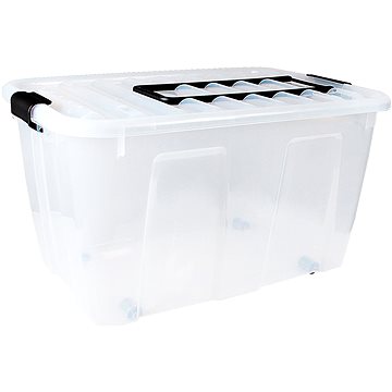 Plast Team Úložný box 70 l, 70,6 × 40 × 39 cm Home transparentný