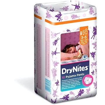 HUGGIES Dry Nites 3/5 Girl Convenience (10 ks) - Detské plienky