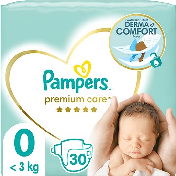 PAMPERS Premium Care Newborn veľ. 0 (30 ks) - Detské plienky