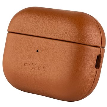 FIXED PodsLeather s podporou MagSafe na Apple AirPods Pro 2/Pro 2 (USB-C) hnedé