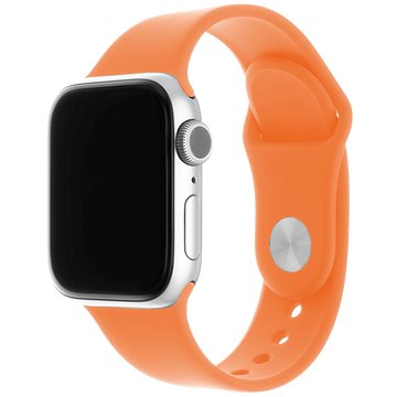 FIXED Silicone Strap SET pre Apple Watch 42/44/45/Ultra 49mm oranžový