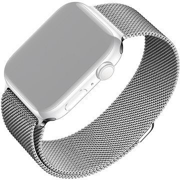 FIXED Mesh Strap pre Apple Watch 38/40/41mm strieborný