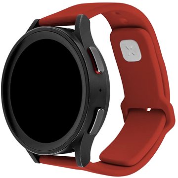 FIXED Silicone Sporty Strap s Quick Release 22 mm na smartwatch červený