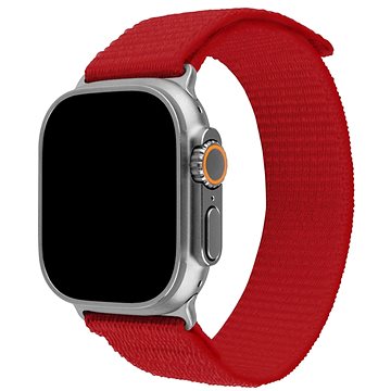 FIXED Nylon Sporty Strap na Apple Watch Ultra 49 mm červený