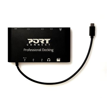 PORT CONNECT Dokovacia stanica 8 v 1 LAN, HDMI, mini Display Port, VGA, USB-C 60 W, 3× USB-A