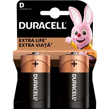 Duracell Basic alkalická batéria 2 ks (D)