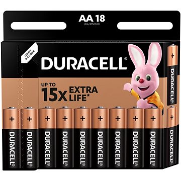 Duracell Basic alkalická batéria AA 18 ks