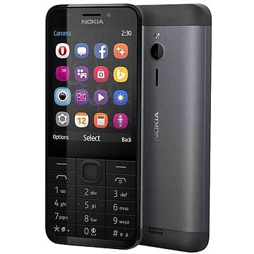 Nokia 230, čierna, Dual SIM - Mobilný telefón