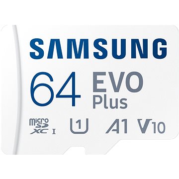 Samsung MicroSDXC 64 GB EVO Plus + SD adaptér