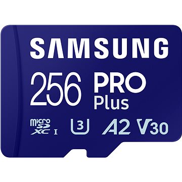 Samsung MicroSDXC 256 GB PRO Plus + SD adaptér (2023)